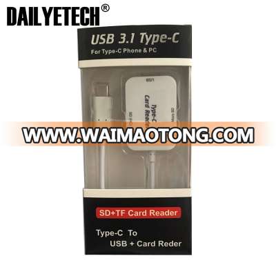 USB 3.1Type C SD TF Memory Card Reader from dailyetech